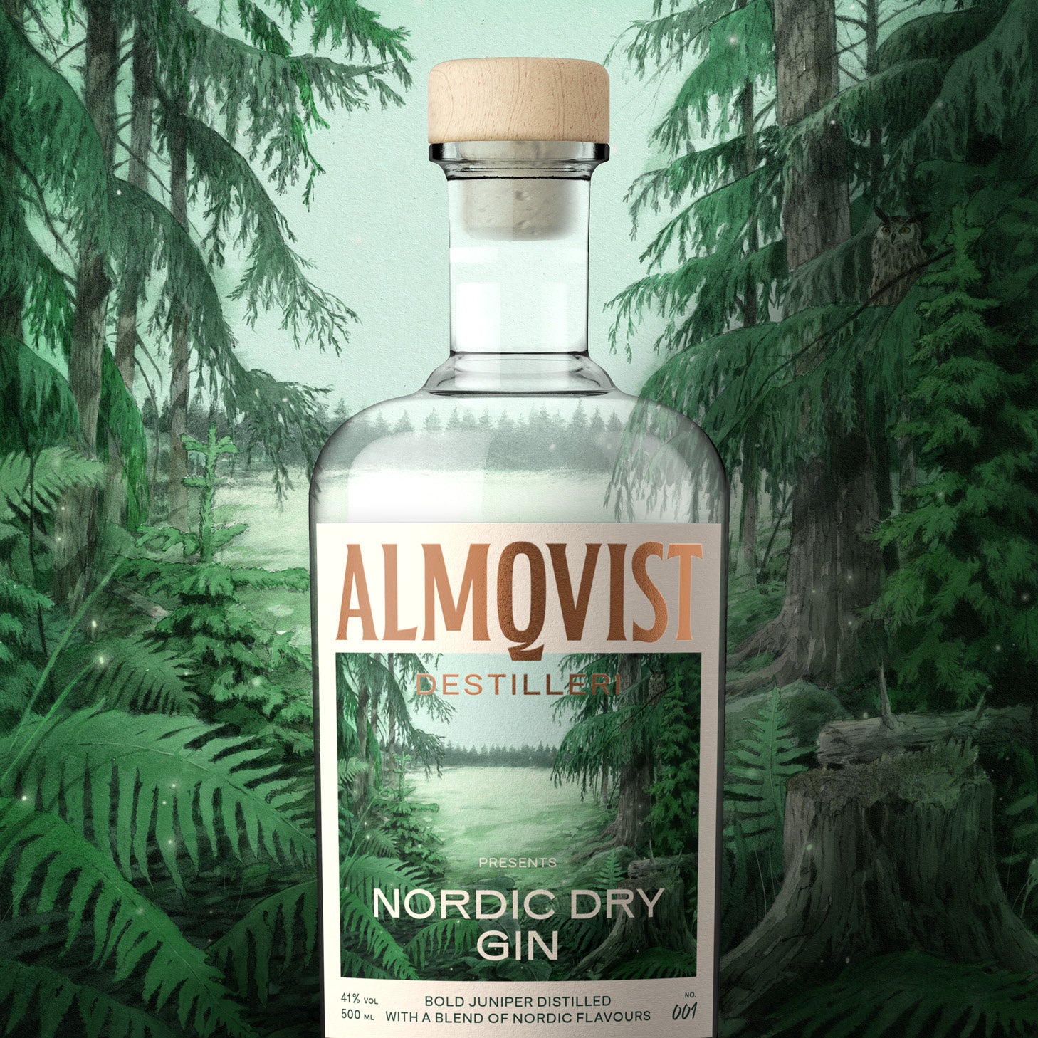 Almqvist Destilleri Nordic Dry Gin 41% 50 cl