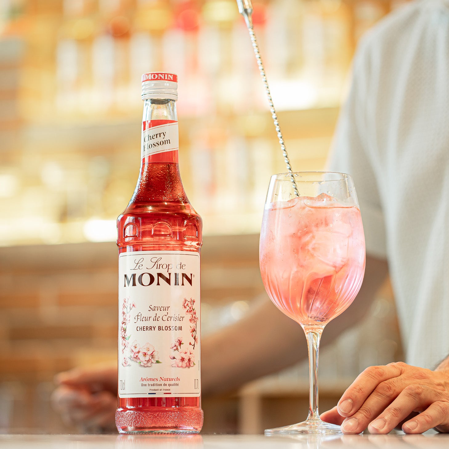 Monin Cherry Blossom Syrup 70 cl