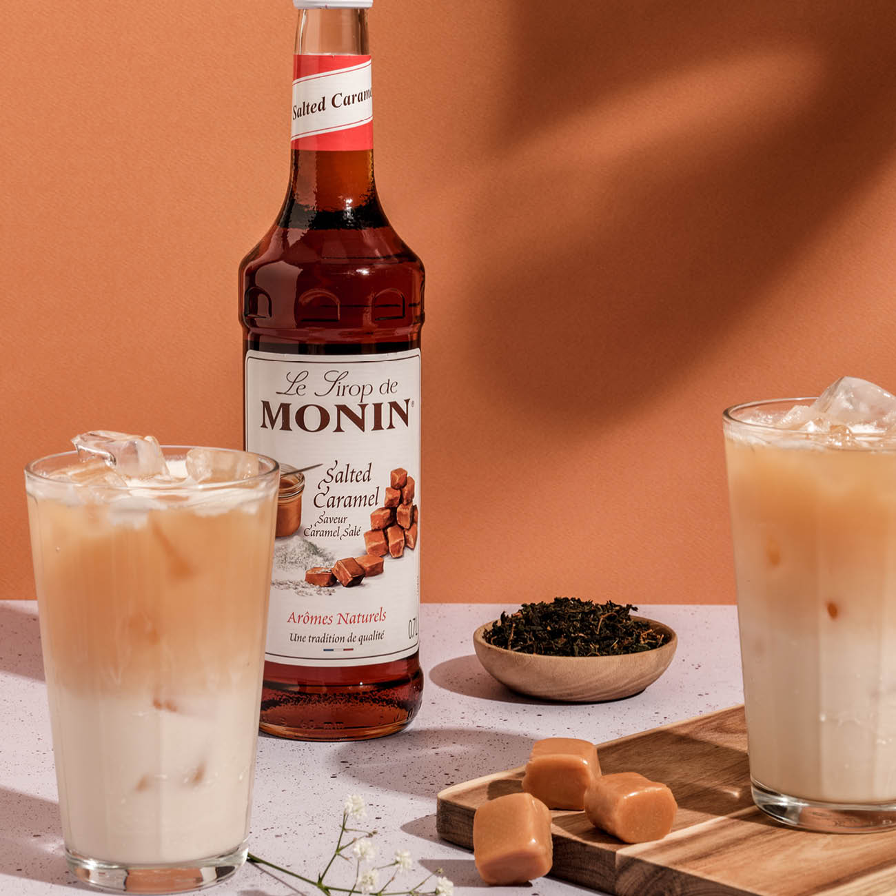 Monin Salted Caramel Syrup 70 cl - Barkonsult Sweden