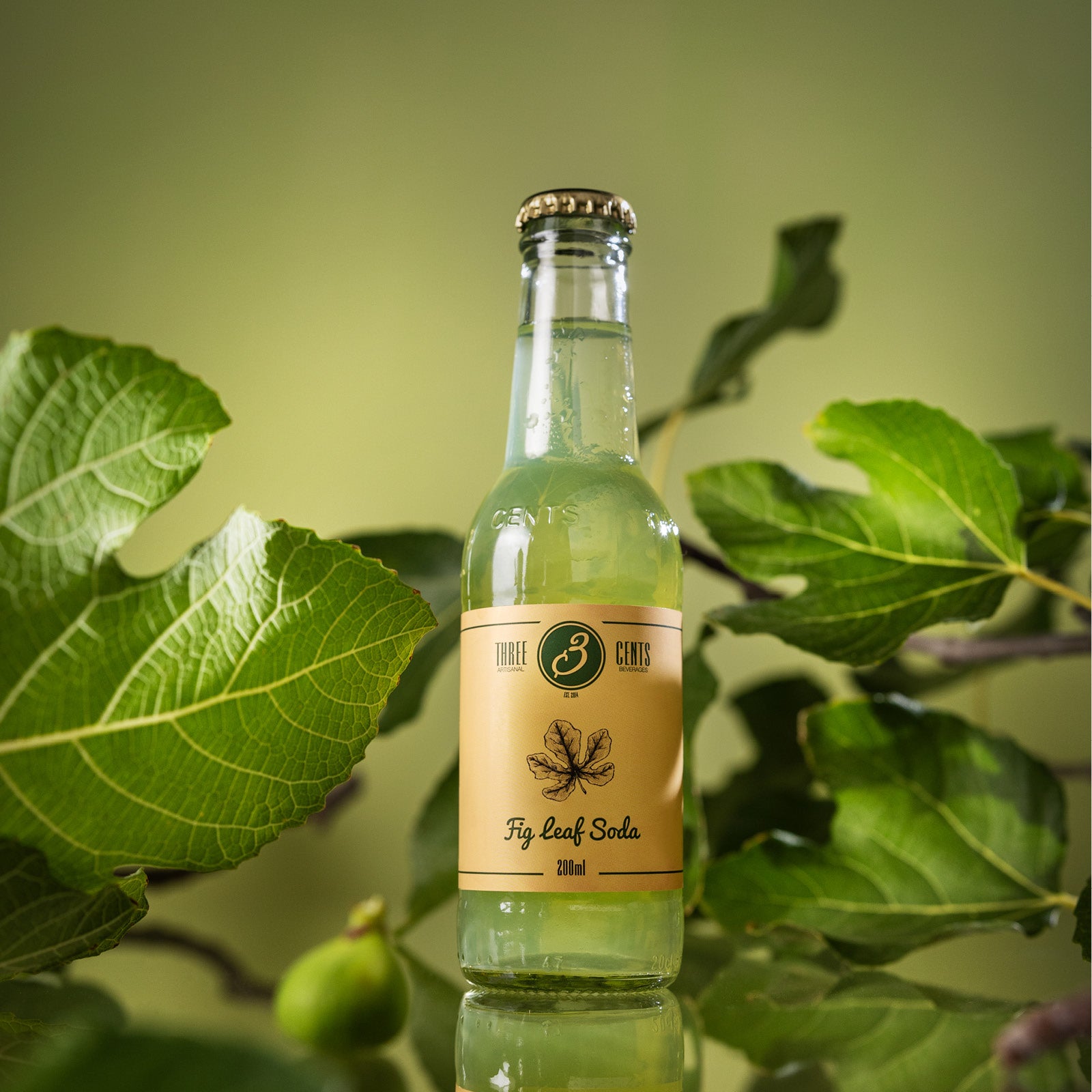 Three Cents Fig Leaf Soda 24 x 200 ml
