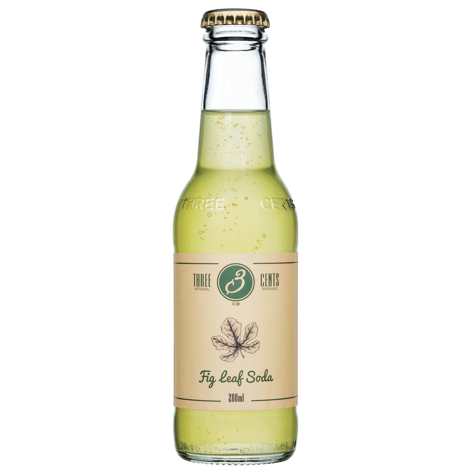 Three Cents Fig Leaf Soda 24 x 200 ml