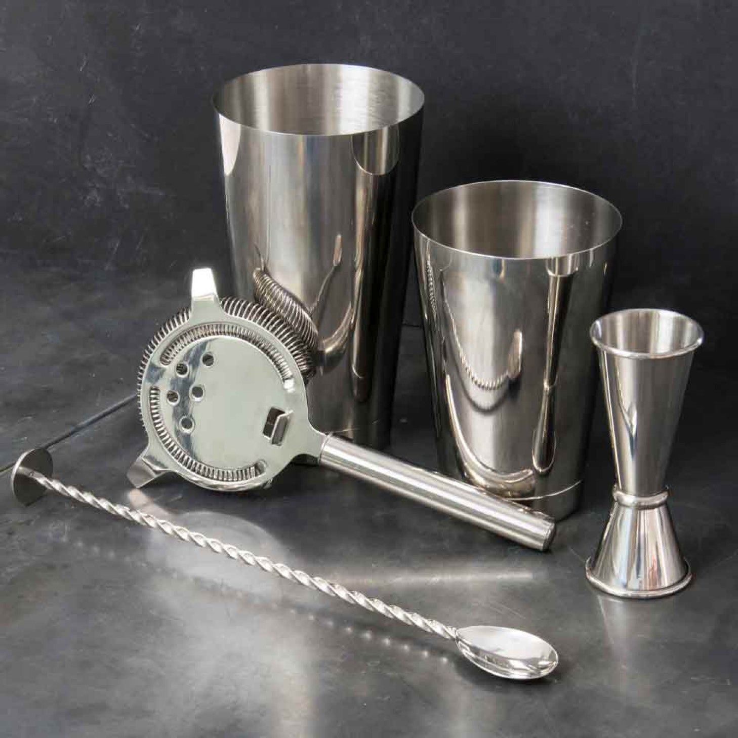 Urban Bar Stainless Steel Cocktail Set 5 pcs