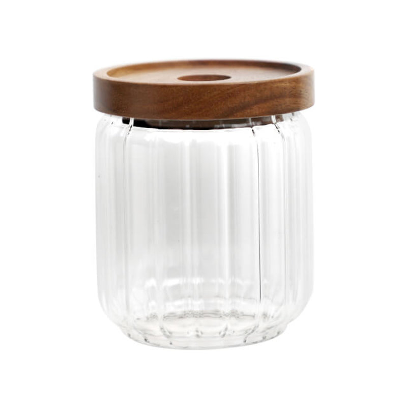 Glass Jar with Wooden lid 500 ml