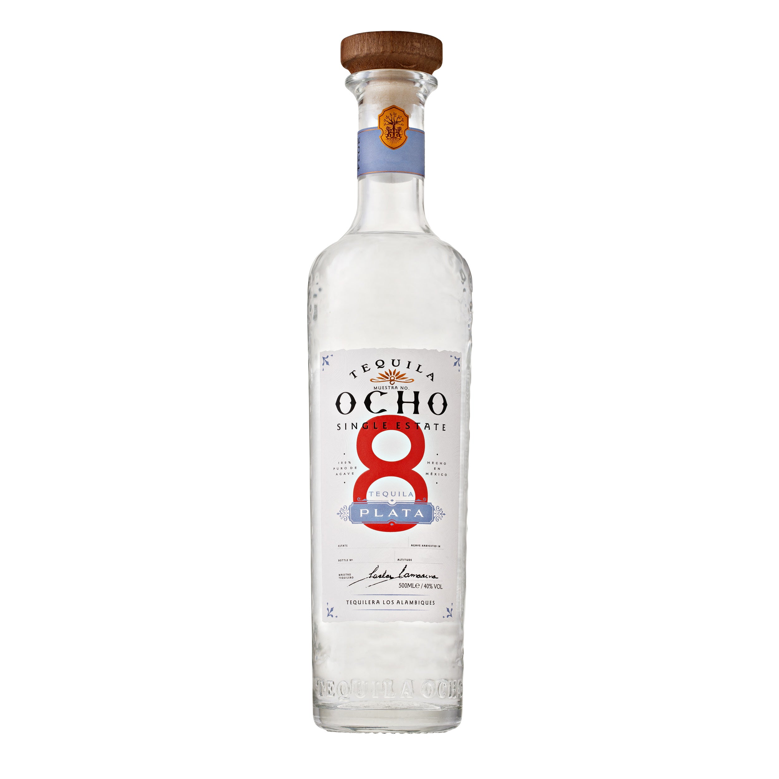 OCHO Plata 40% 50cl