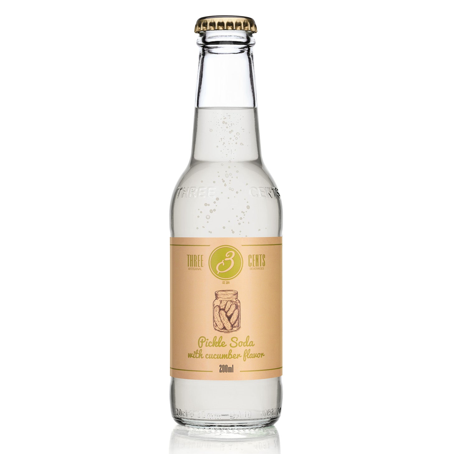 Three Cents Pickle Soda 24 x 200 ml