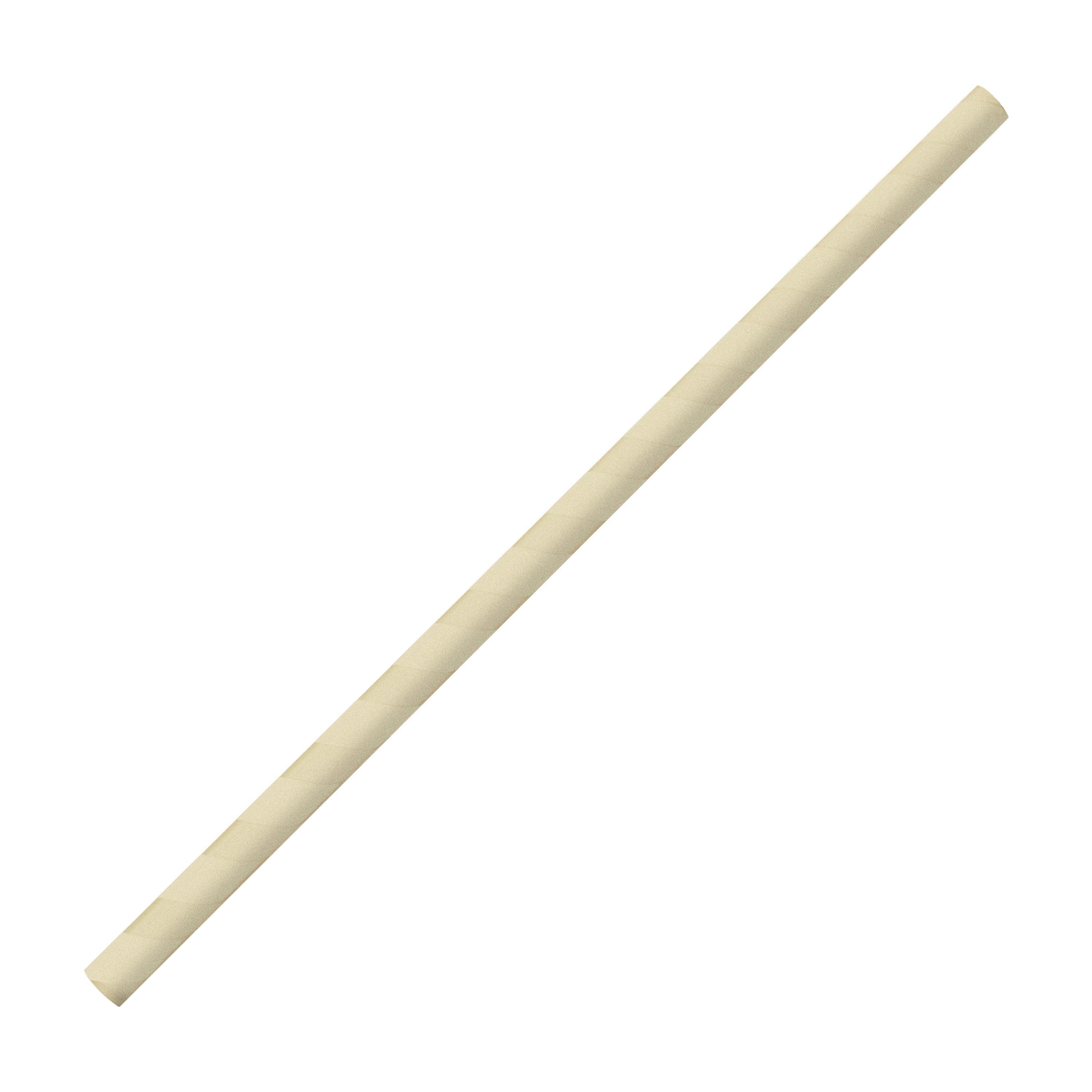 Paper Straw Beige Ø 8 x 200 mm, 250 pcs