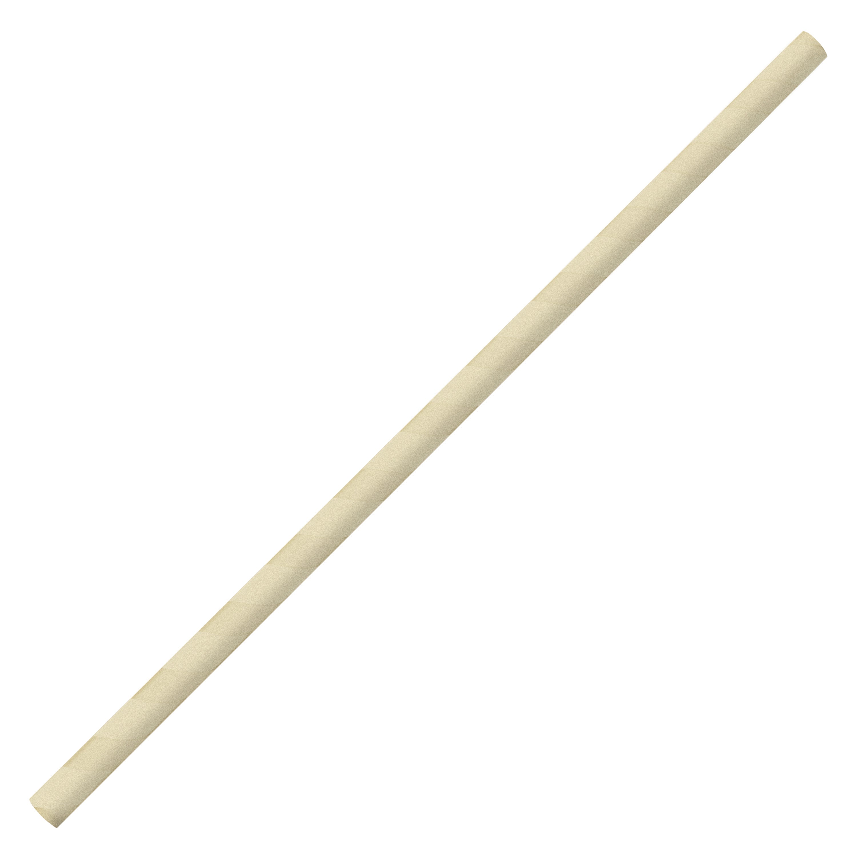 Paper Straw Beige Ø 8 x 250 mm, 250 pcs