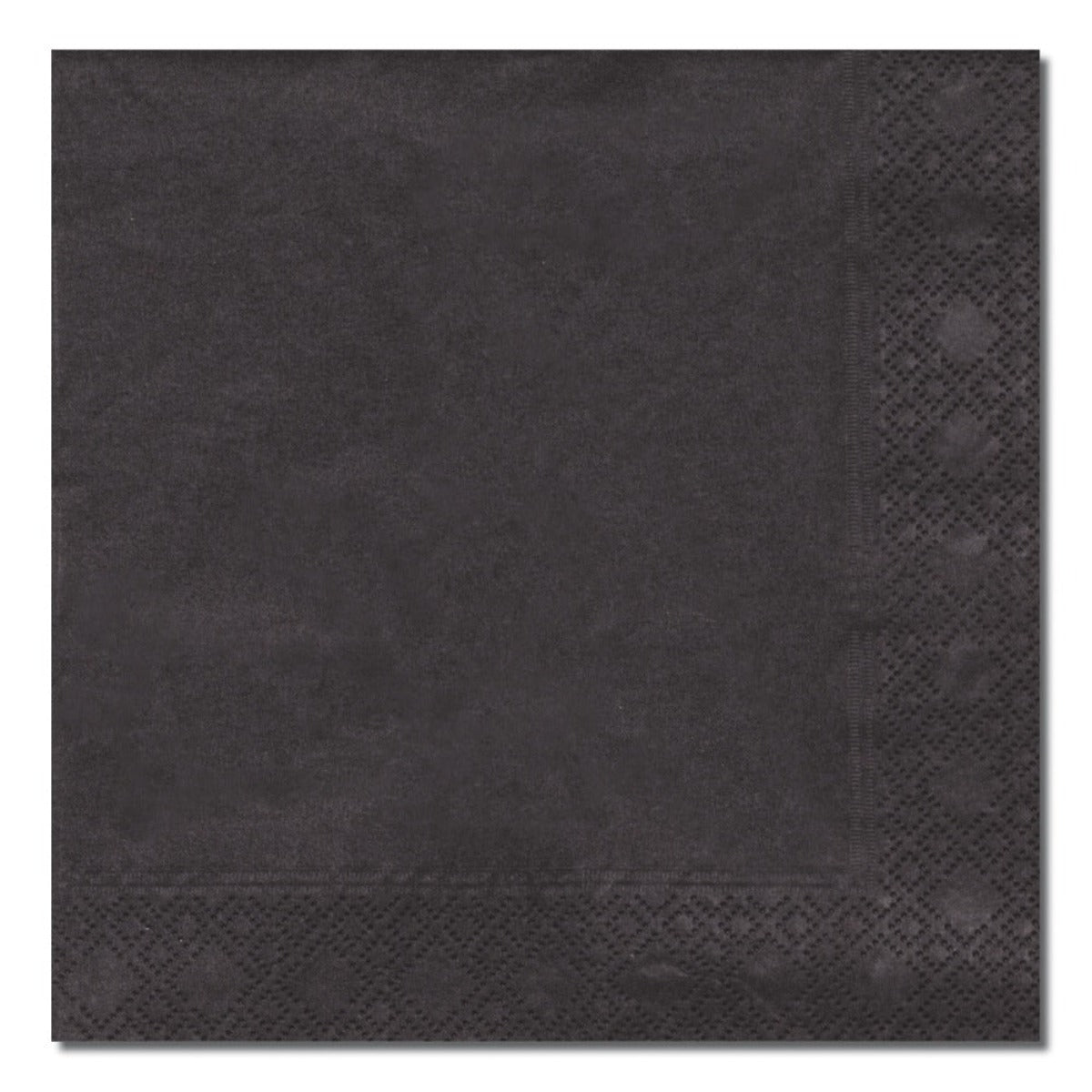 Cocktail Napkin Black 24 x 24 cm, 200 pcs