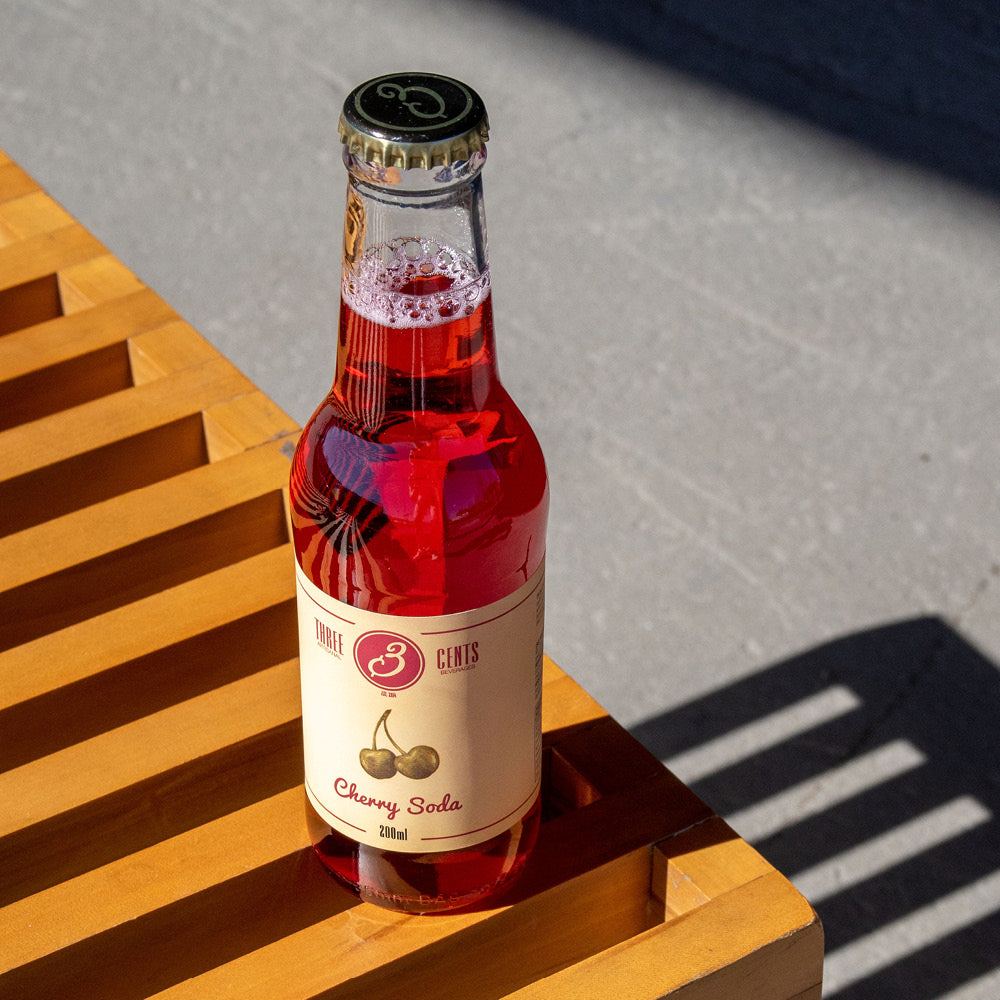 Three Cents Cherry Soda 24 x 200 ml