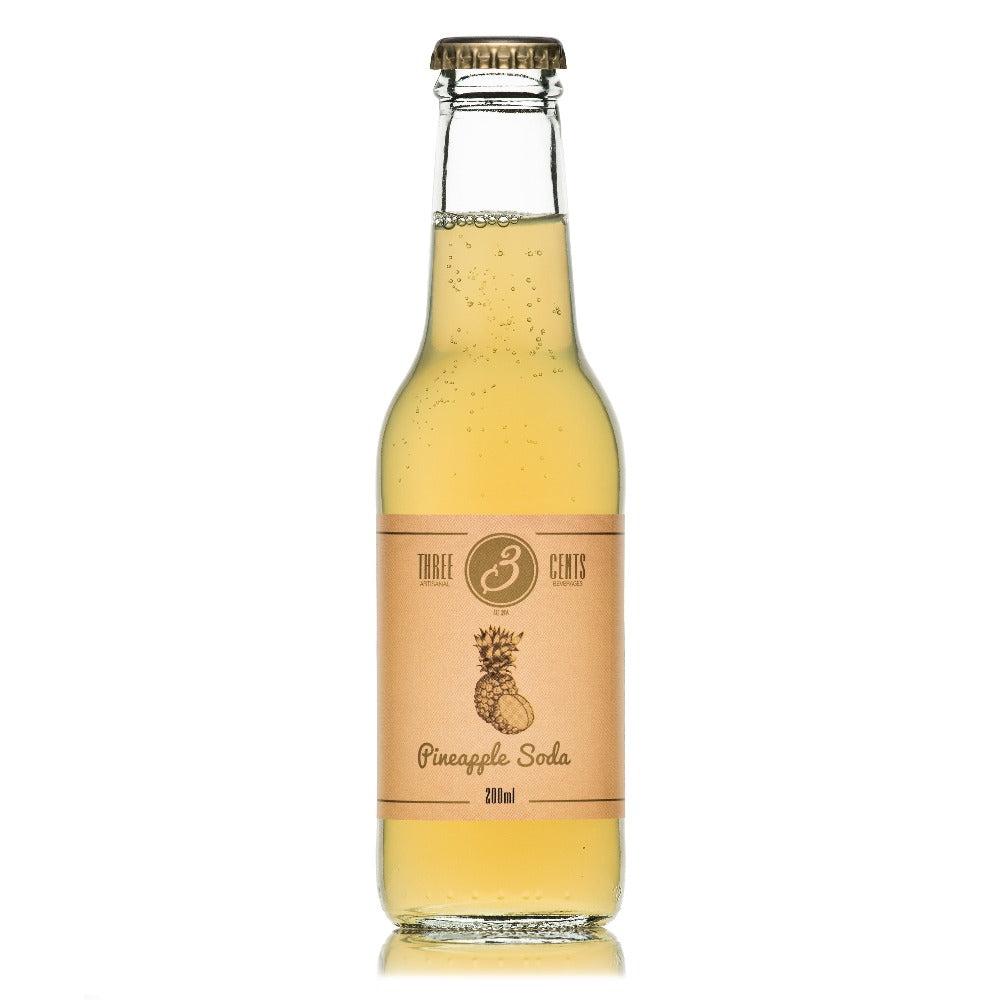 Three Cents Pineapple Soda 24 x 200 ml