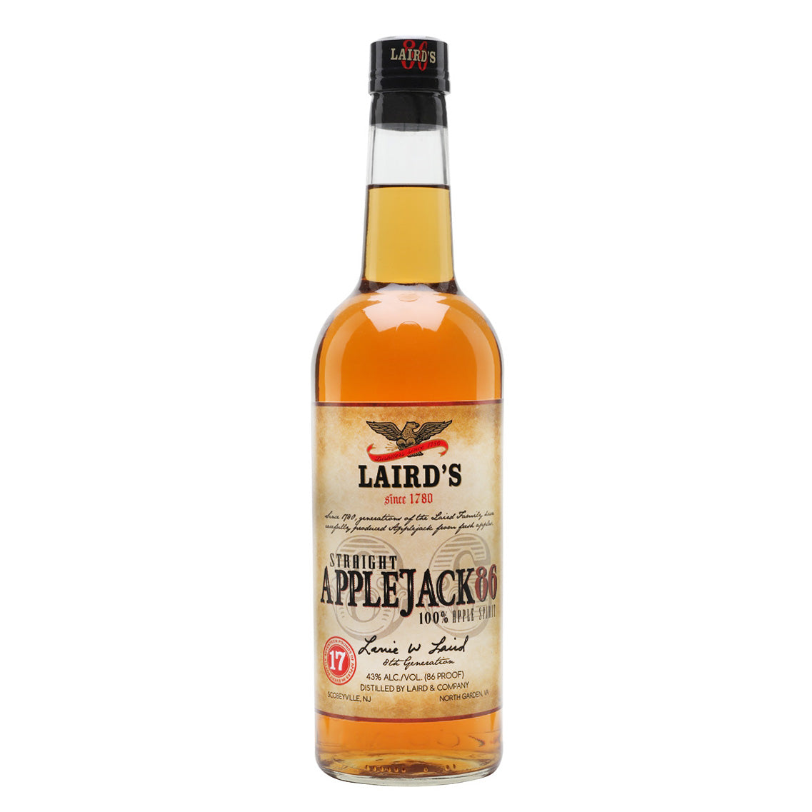 Lairds Applejack 86 Straight 43% 70cl