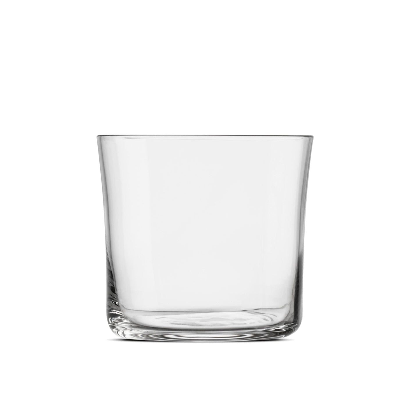 A clear lowball glass.