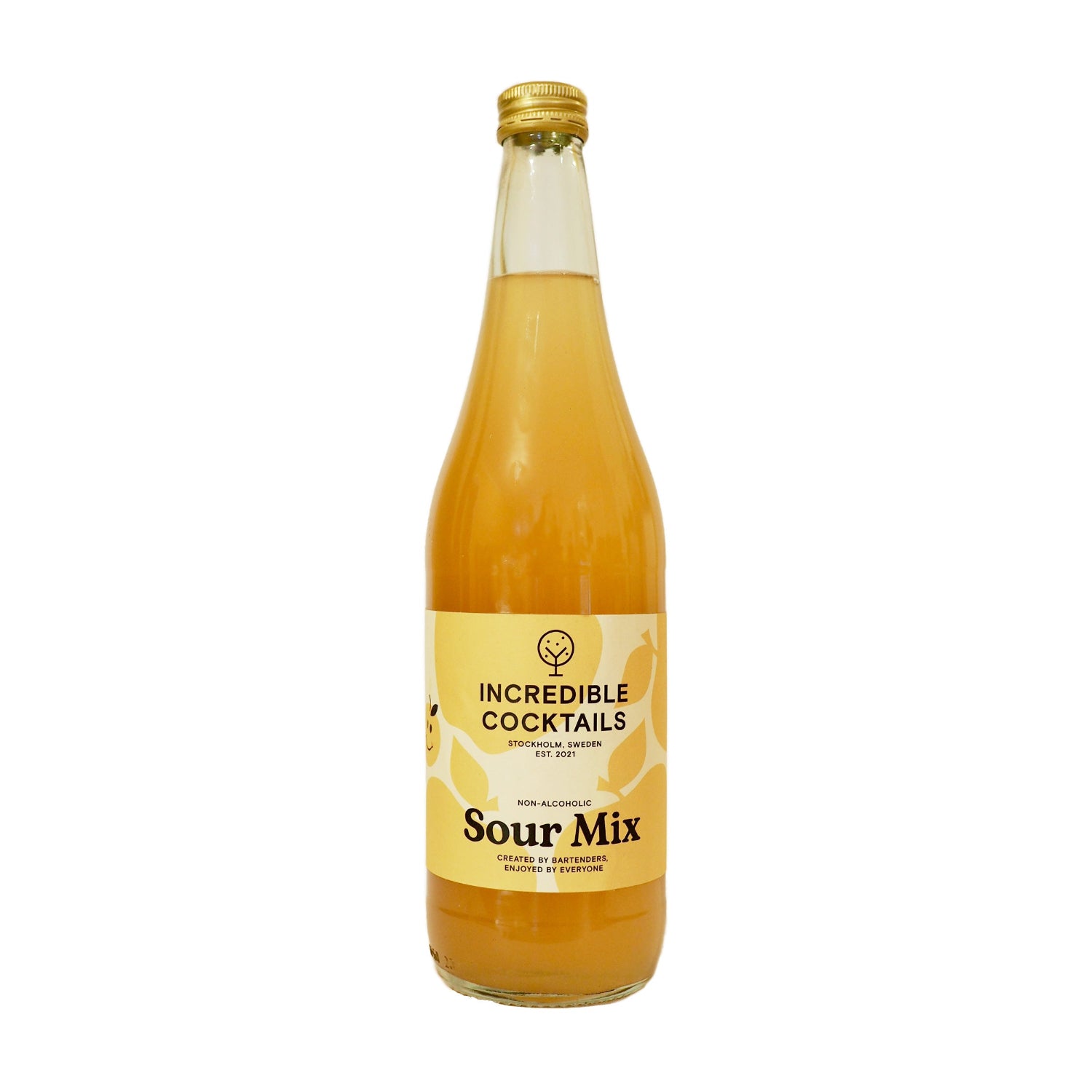A glass bottle of Incredible Cocktails Sour Mix