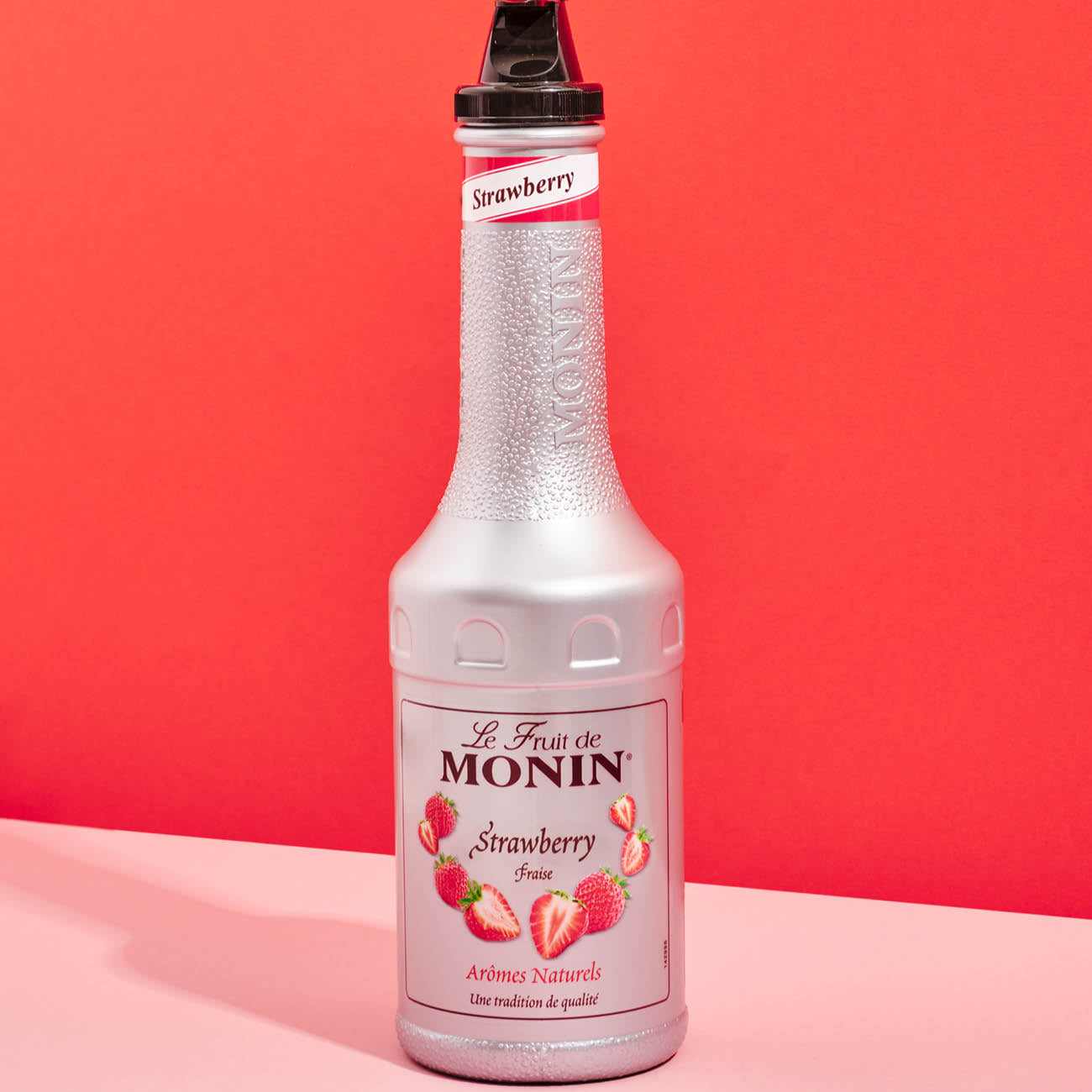 Monin Strawberry Purée 100 cl - Barkonsult Sweden